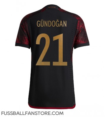 Deutschland Ilkay Gundogan #21 Replik Auswärtstrikot WM 2022 Kurzarm